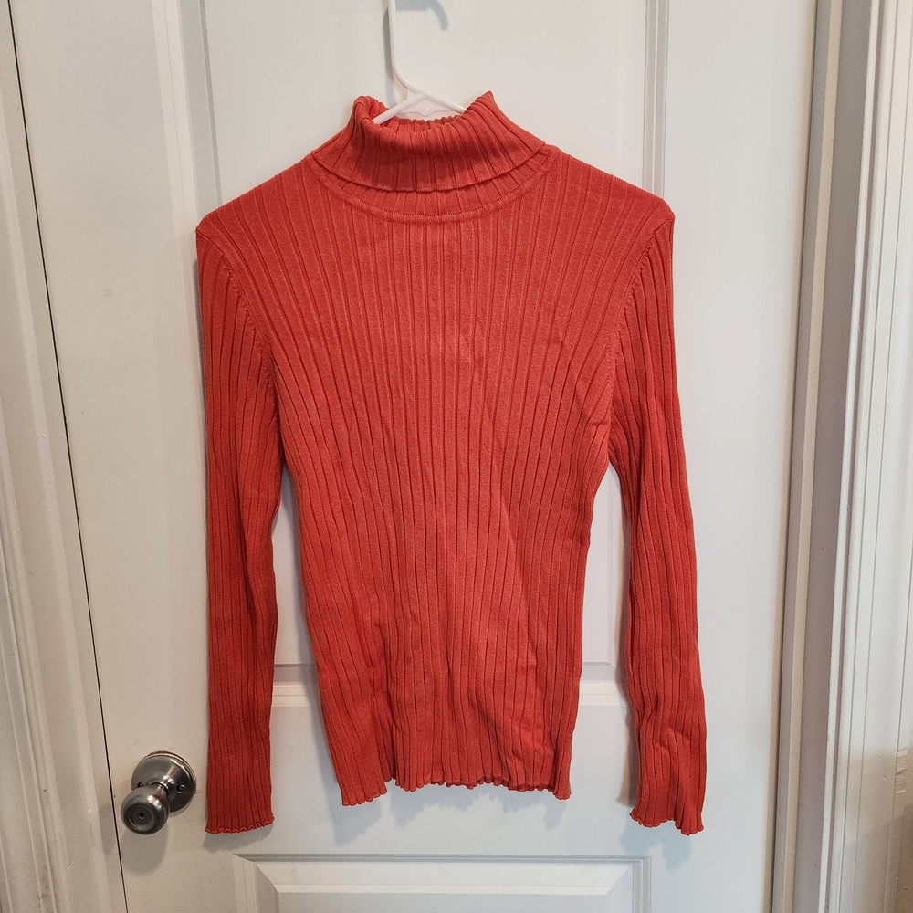 George Vibrant Orange Knit Sweater